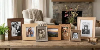 Wooden photo frame supplier from India showcasing handcrafted wholesale wooden picture frames
