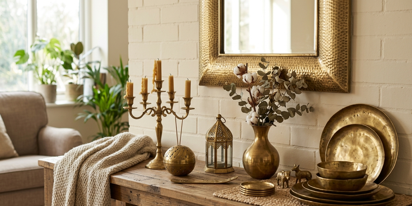 Brass home decor manufacturer supplying bulk decorative items for Germany importers
