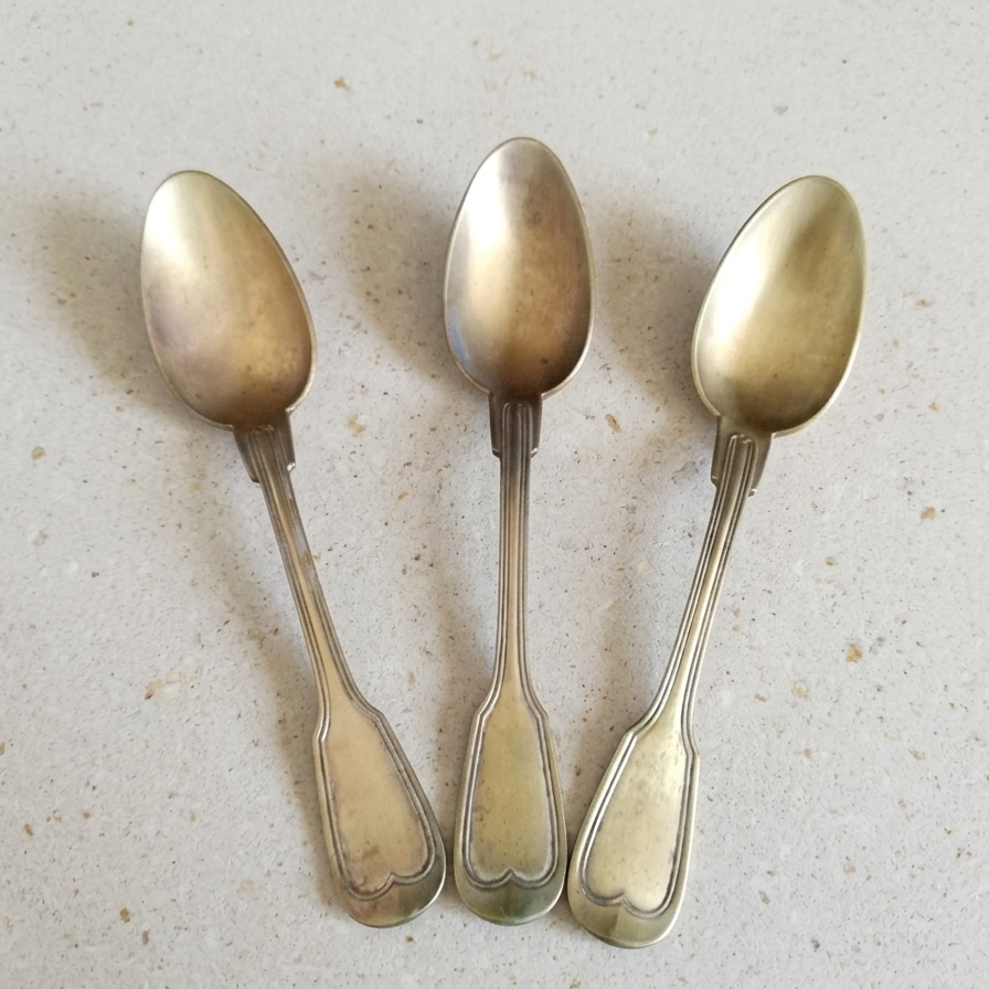 Ayurvedic Pure Brass Spoon – Handmade Durable Brass Brass Kitchenware from India