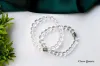Designer Pearl Bracelet with Stainless Steel Chain