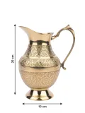 Antique Finish Brass Water Jug Handmade Decorative Pitcher for Table Serving