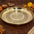 Handmade Brass Plate With Engraving – Handmade Brass Plates in Pure Brass from India