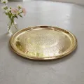 Premium Brass Plate For Home – Handmade Brass Plates in Solid Brass from India