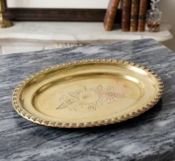 Antique Finish Brass Plate