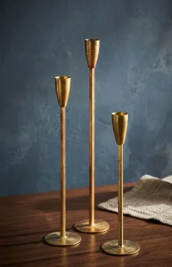 Antique Style Brass Candle Holder