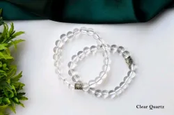 Designer Pearl Bracelet with Stainless Steel Chain