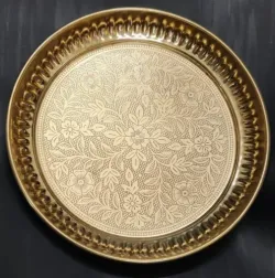Solid Pure Brass Plate Design