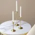 Solid Brass Festive Candle Stand