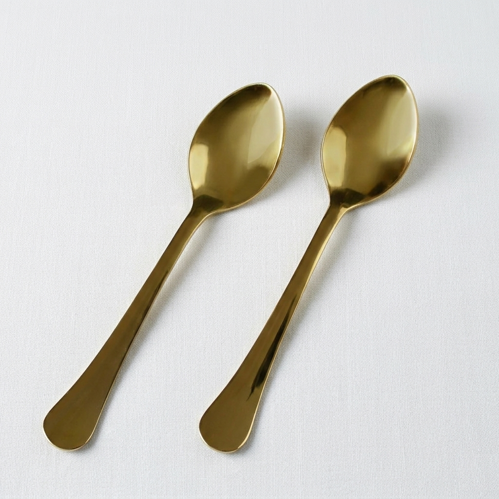 Traditional Brass Spoon For Dining – Handmade Pure Brass Brass Kitchenware from India